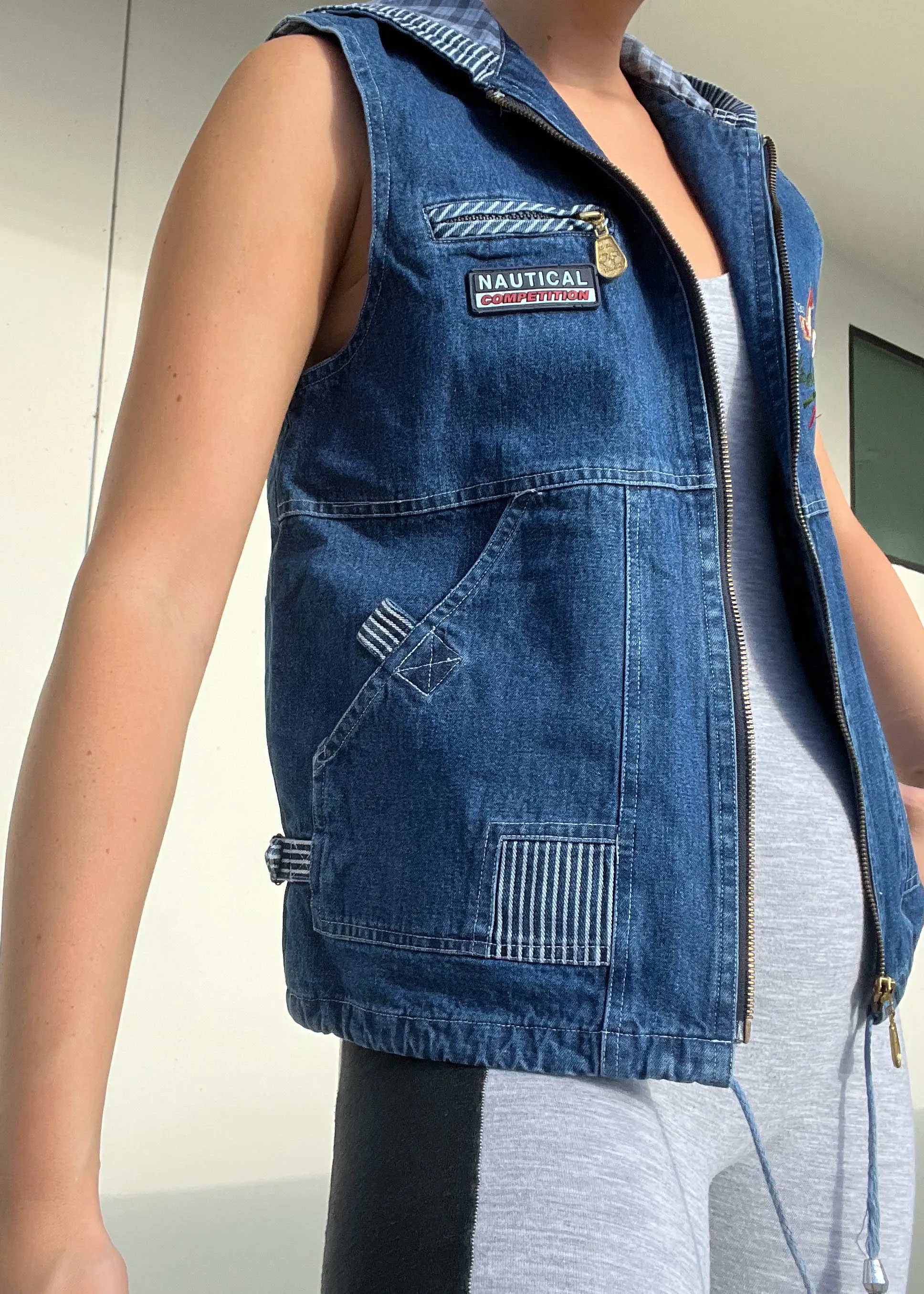 90's Denim Adventure Vest (S-M)