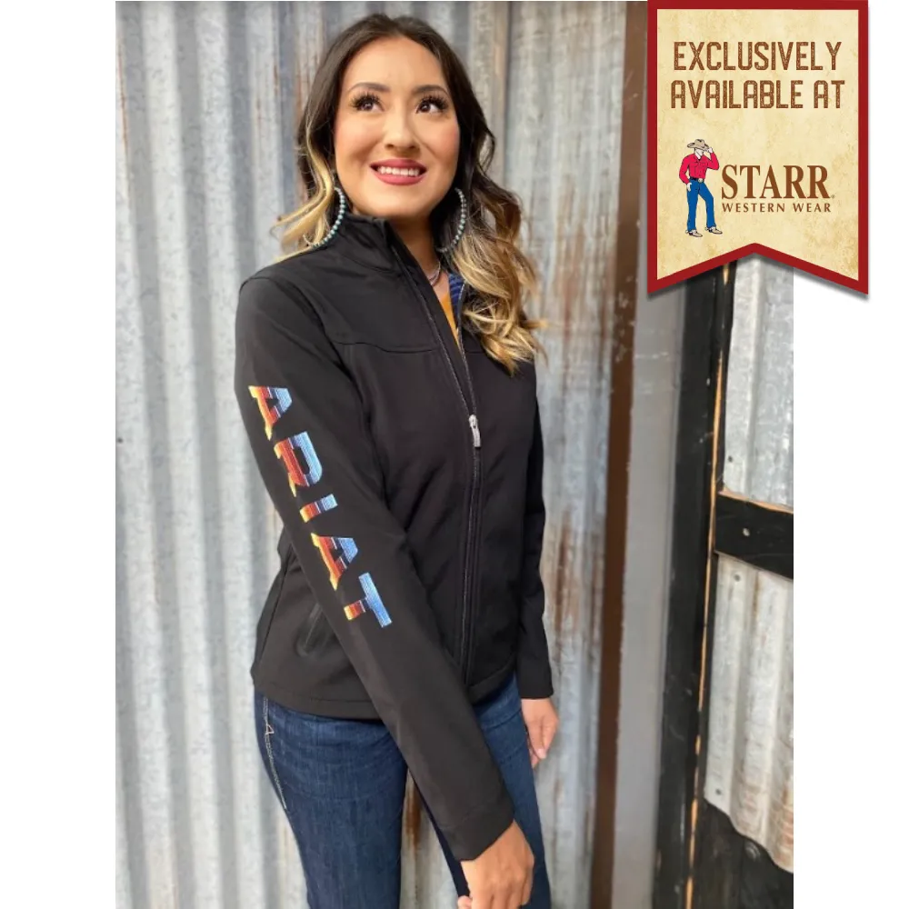 Ariat Womens Classic Team Limited Edition Black Serape Softshell Jacket - 10043285