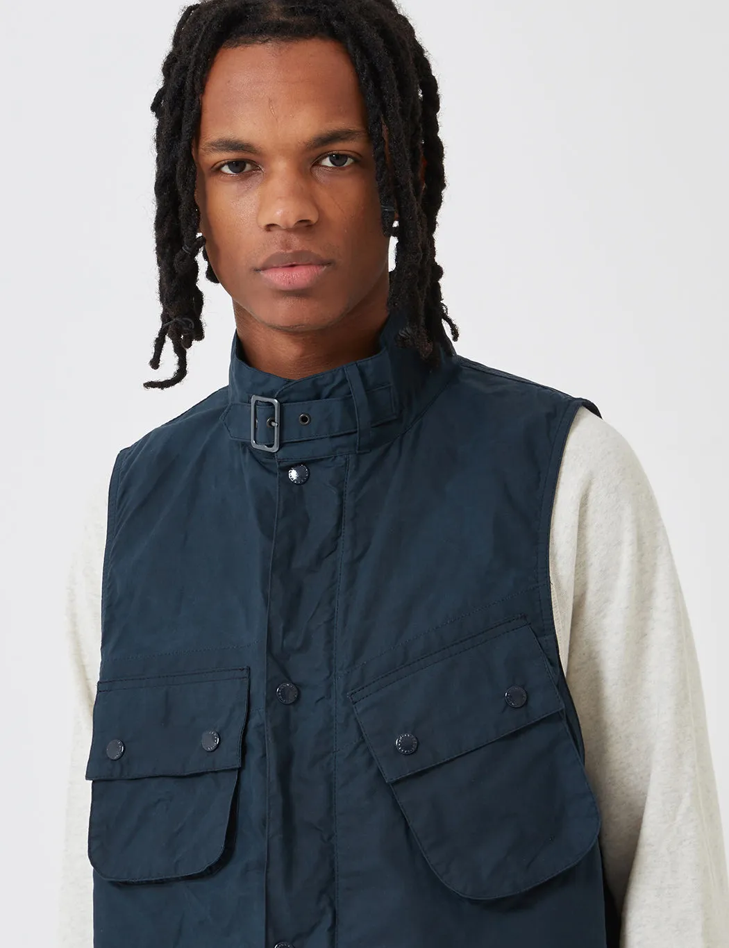 Barbour x Engineered Garments Arthur Gilet - Vulcan Navy Blue