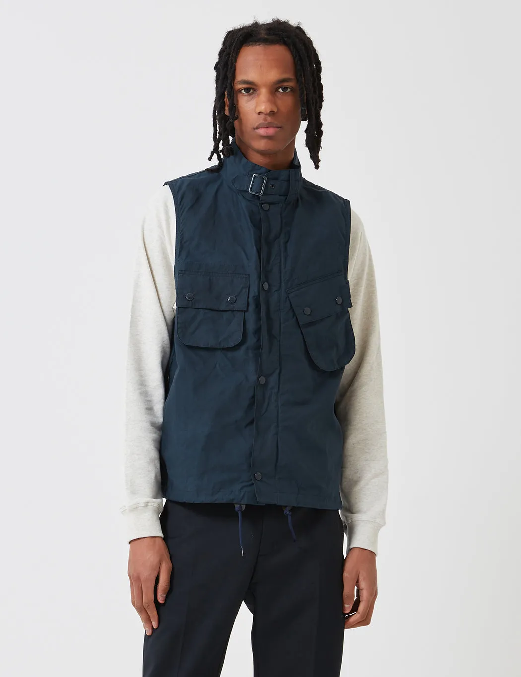 Barbour x Engineered Garments Arthur Gilet - Vulcan Navy Blue