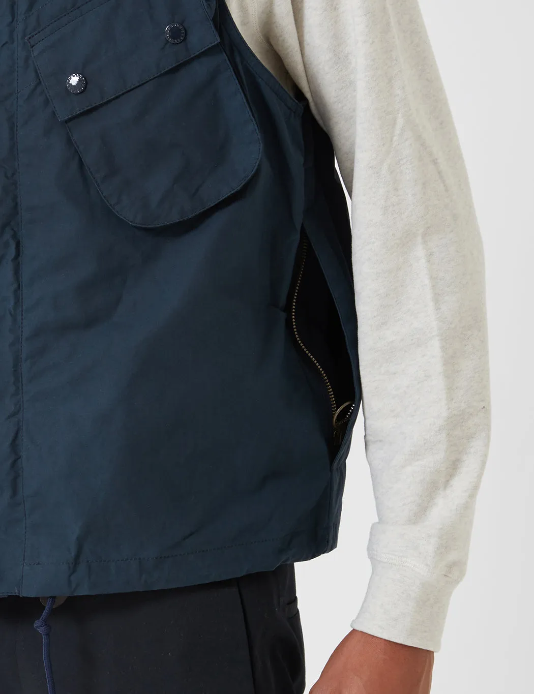 Barbour x Engineered Garments Arthur Gilet - Vulcan Navy Blue