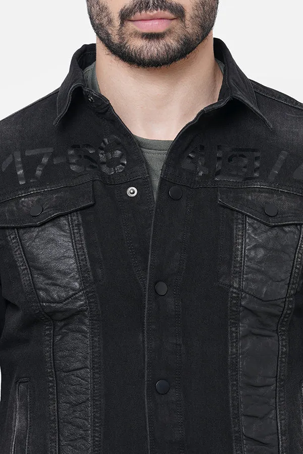 Black Full Sleeve Denim Jacket