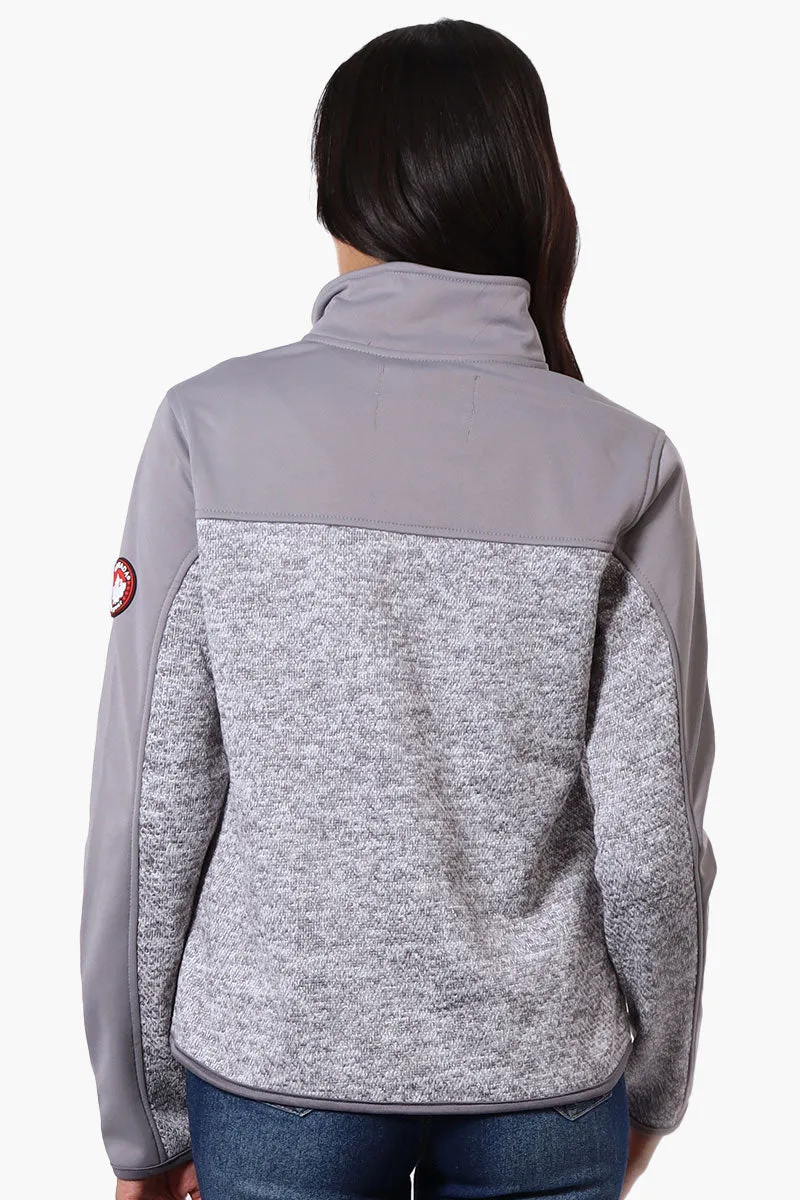 Canada Weather Gear Zip Up Sweater Fleece Lightweight Jacket - Grey