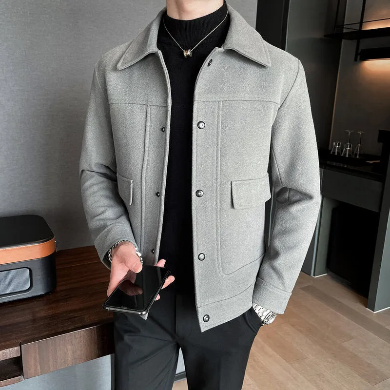 Casual Slim Fit Woolen Jackets