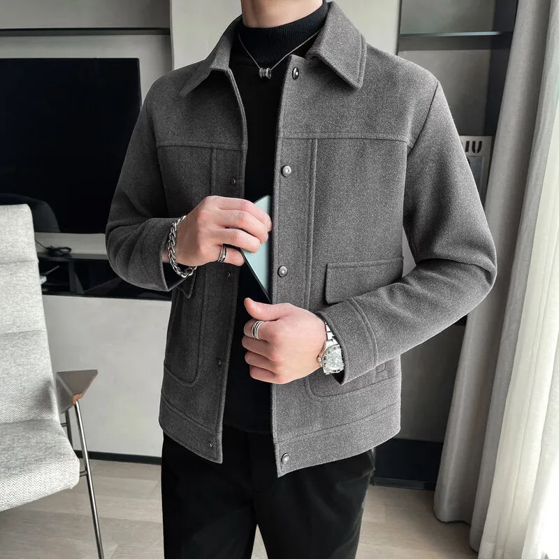 Casual Slim Fit Woolen Jackets