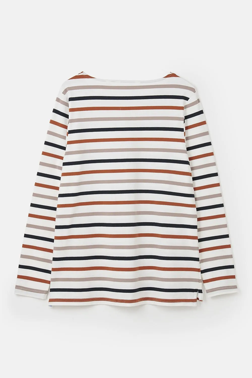 Causeway Breton Top - Rust Mocha Black Stripe