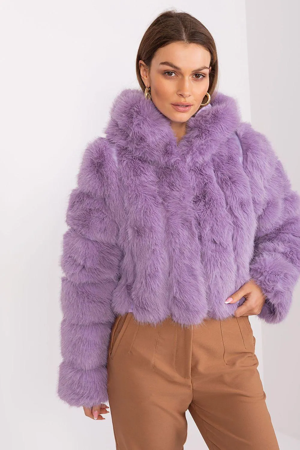 Chic Faux-Fur Women's Transition Coat