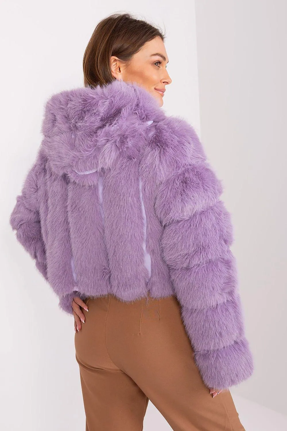 Chic Faux-Fur Women's Transition Coat