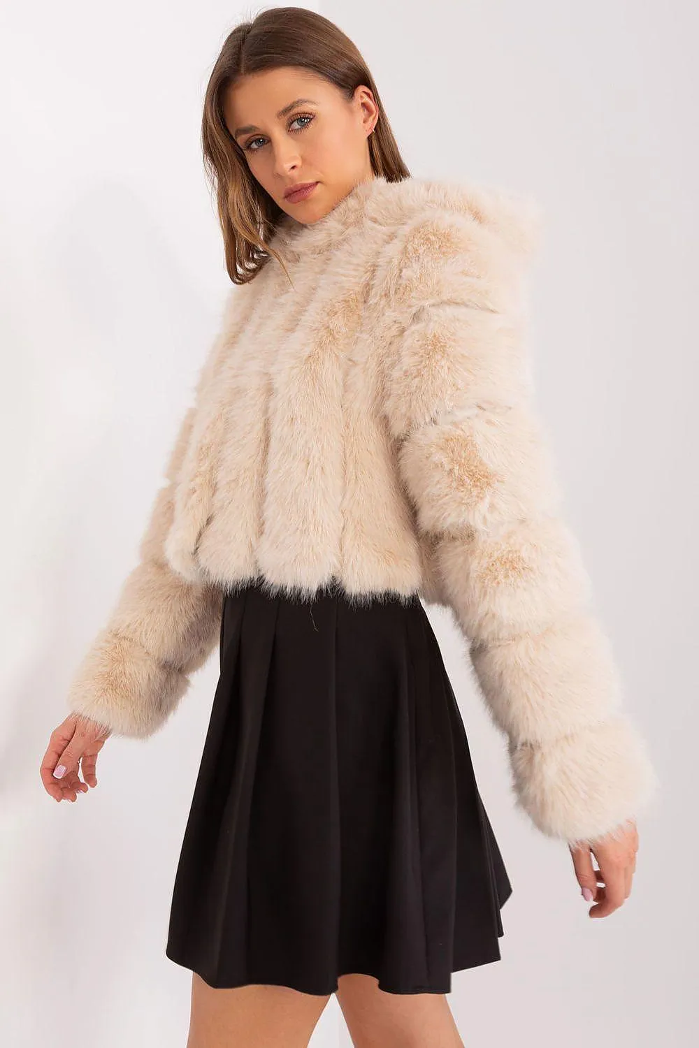 Chic Faux-Fur Women's Transition Coat