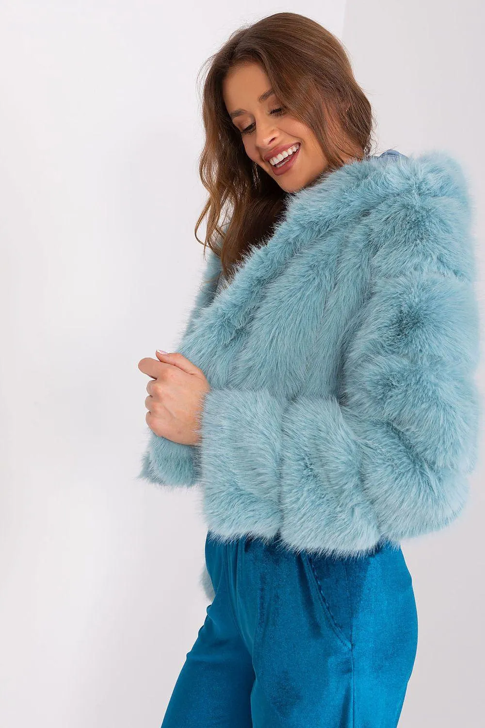 Chic Faux-Fur Women's Transition Coat