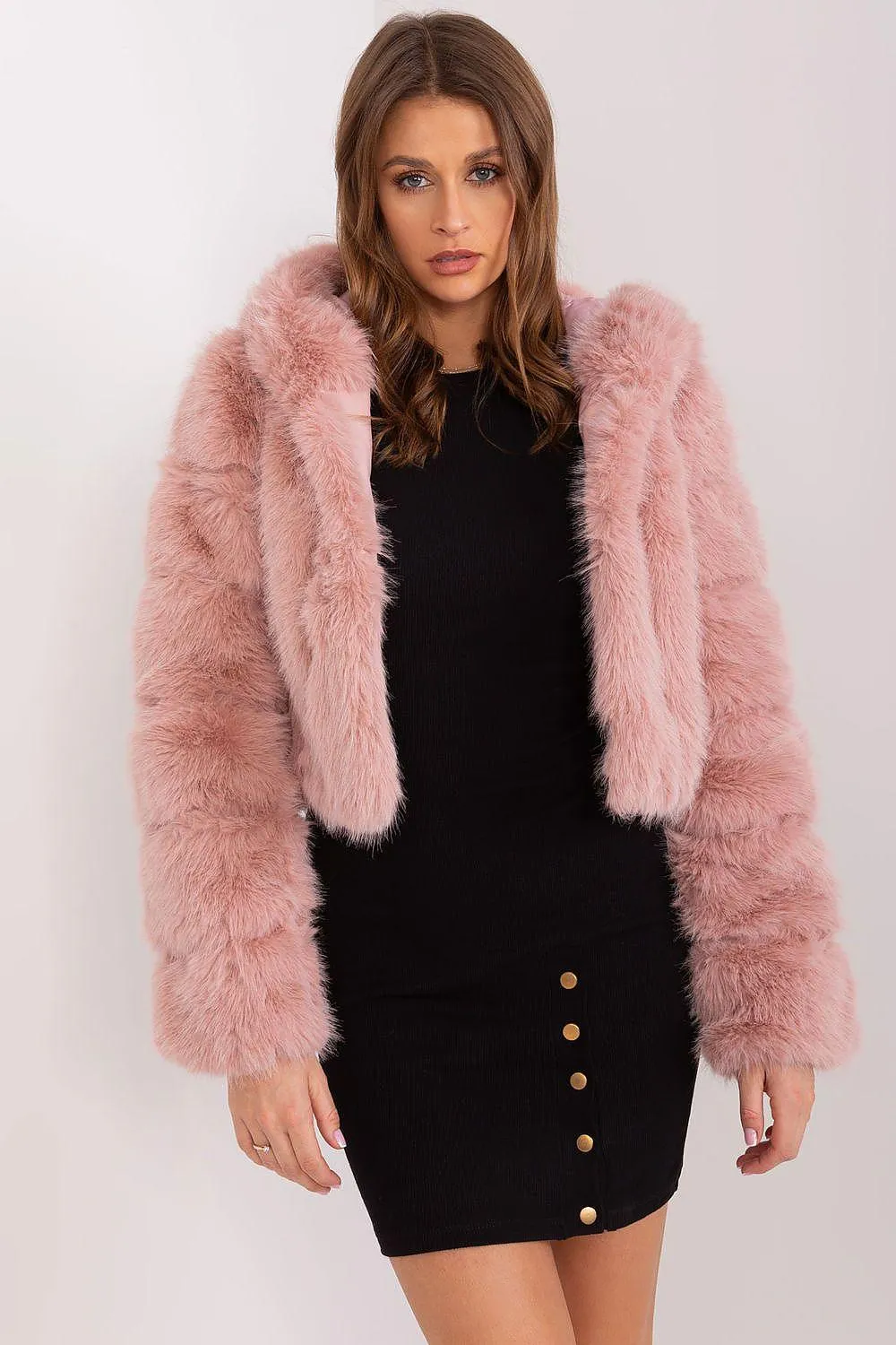 Chic Faux-Fur Women's Transition Coat