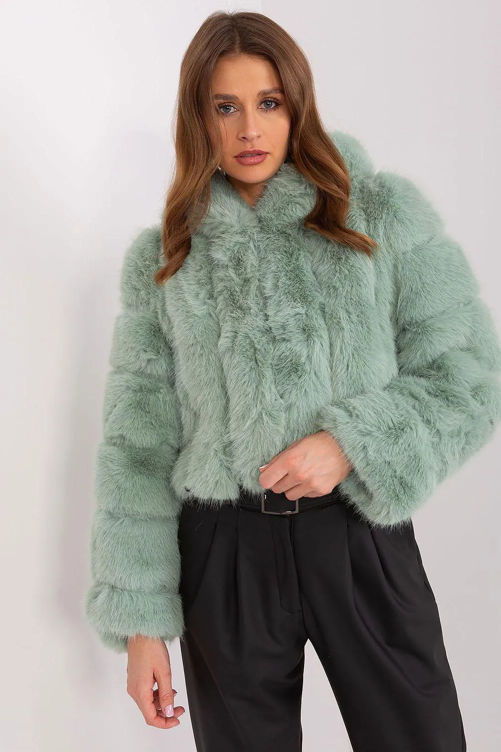 Chic Faux-Fur Women's Transition Coat