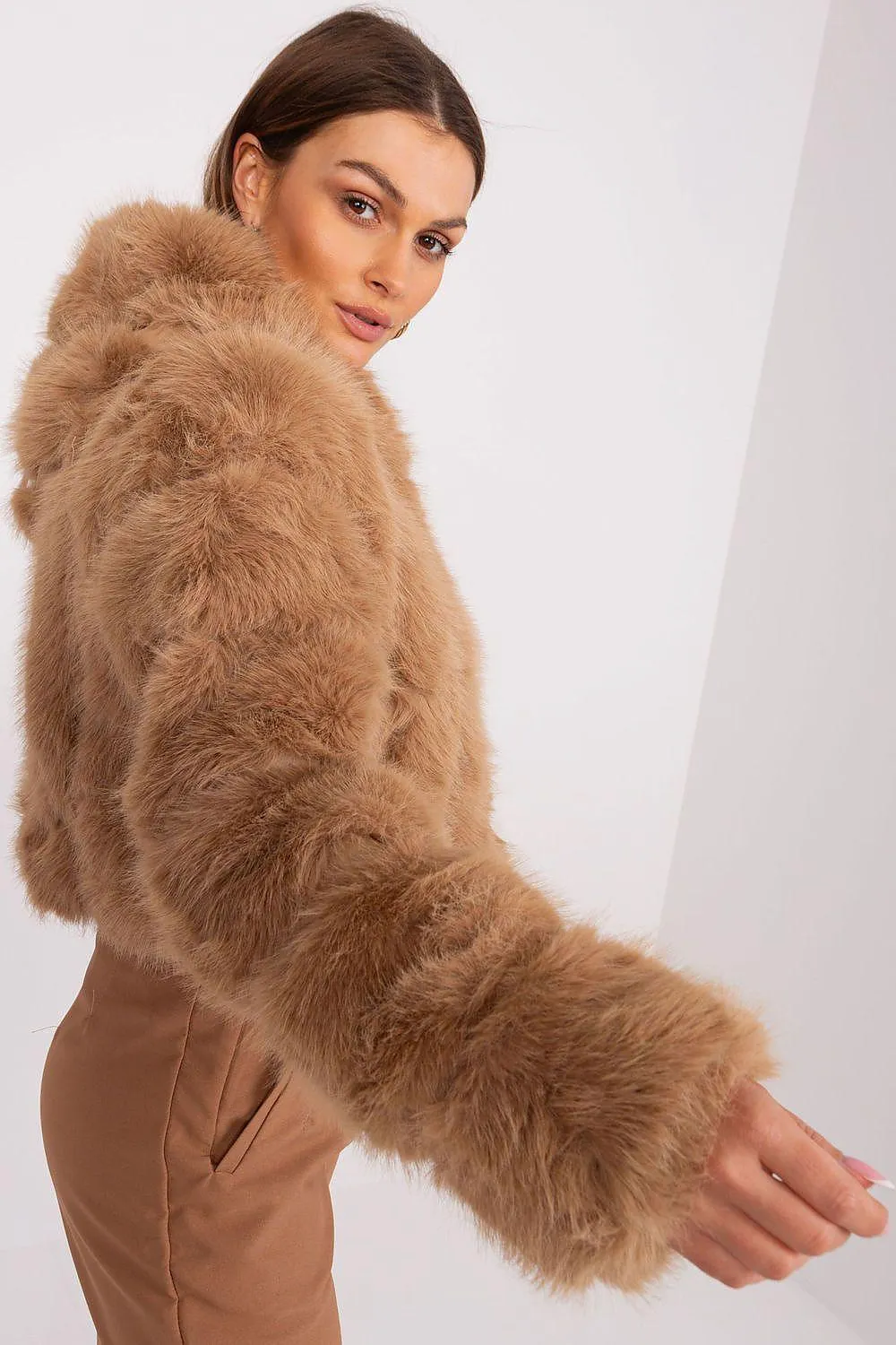 Chic Faux-Fur Women's Transition Coat