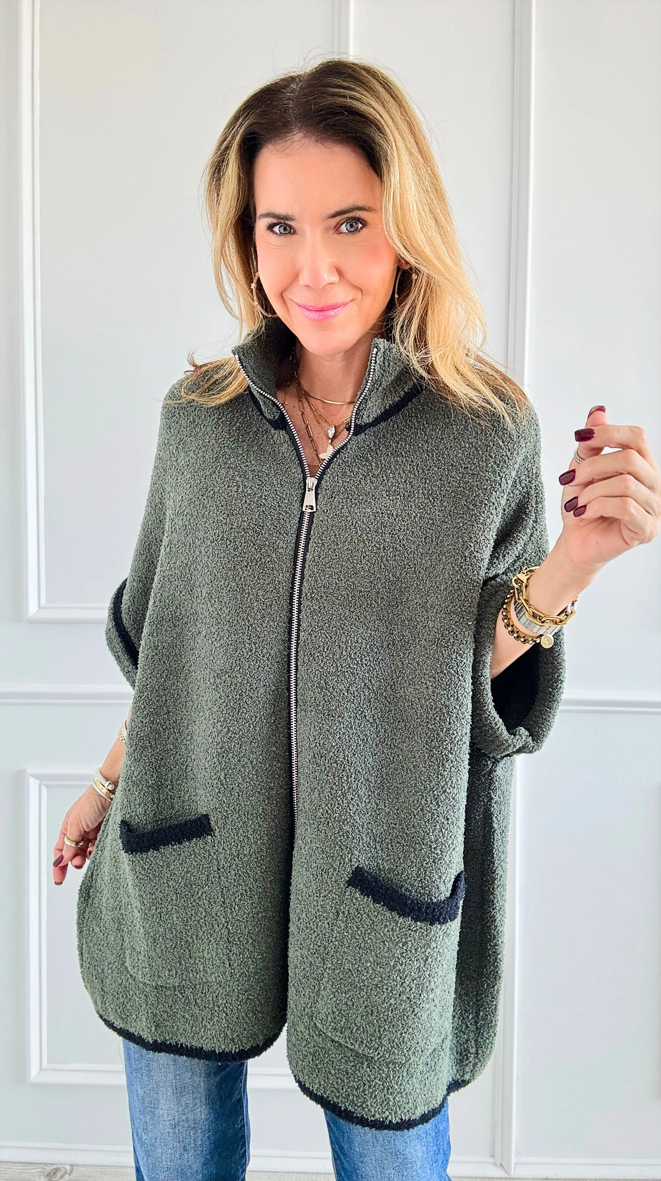 Cloud Comfort Cardigan - Olive