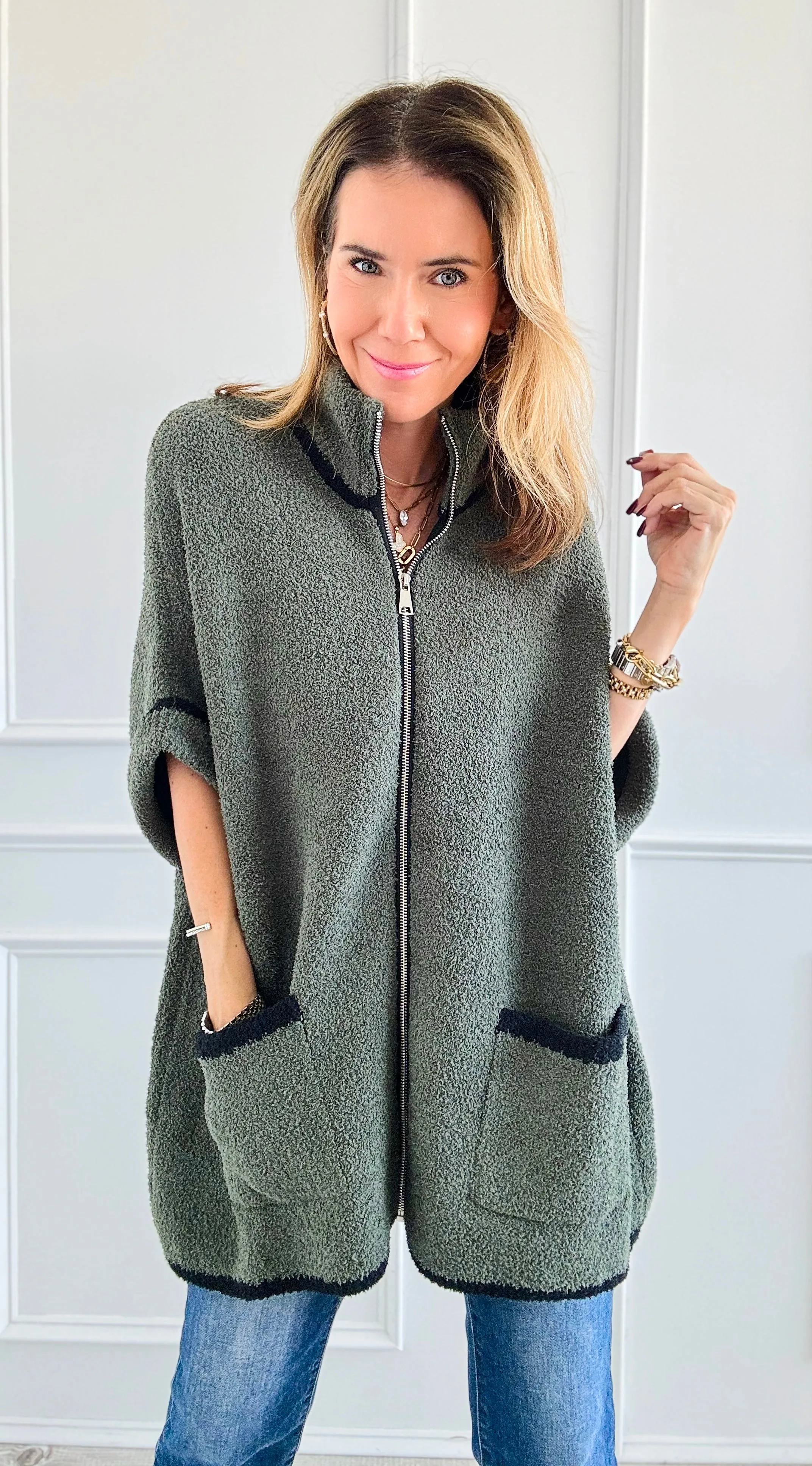 Cloud Comfort Cardigan - Olive