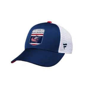 Columbus Blue Jackets - Outer Stuff NHL Draft Structured Trucker Youth Hat