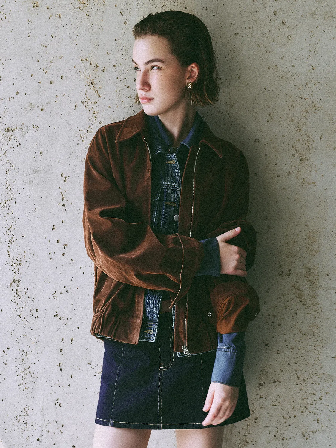 Corduroy Cropped Jackets