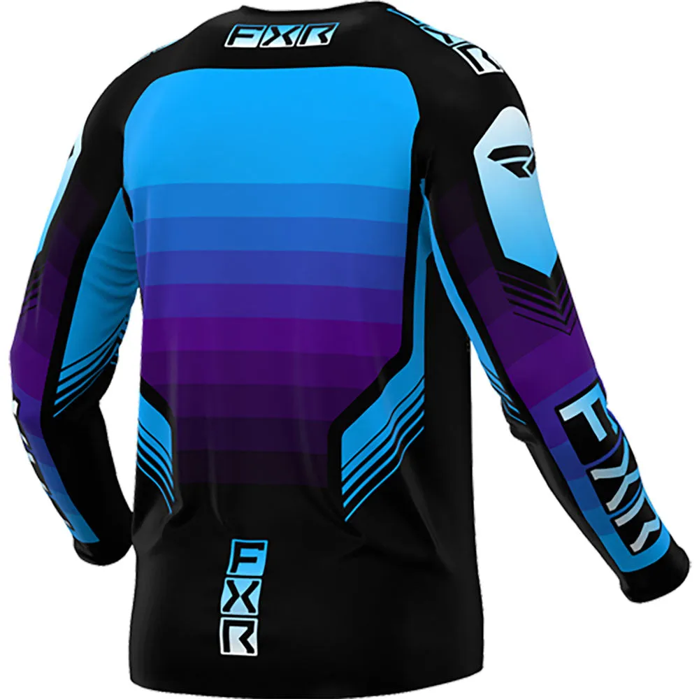 FXR Clutch Pro MX Offroad Jersey Black/Purple/Blue