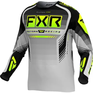 FXR Clutch Pro MX Offroad Jersey Grey/Hi Vis