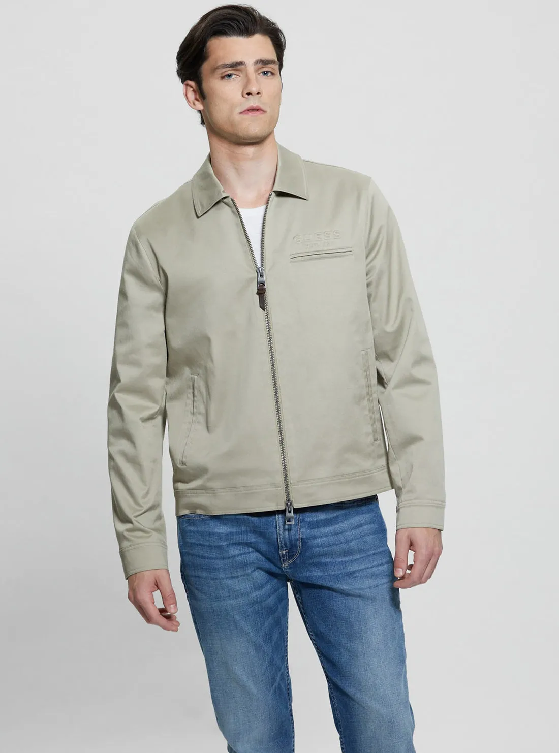 Green Universe Twill Zip Jacket