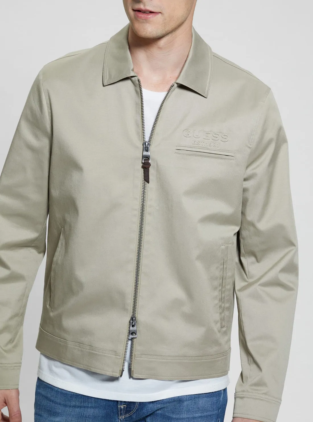 Green Universe Twill Zip Jacket