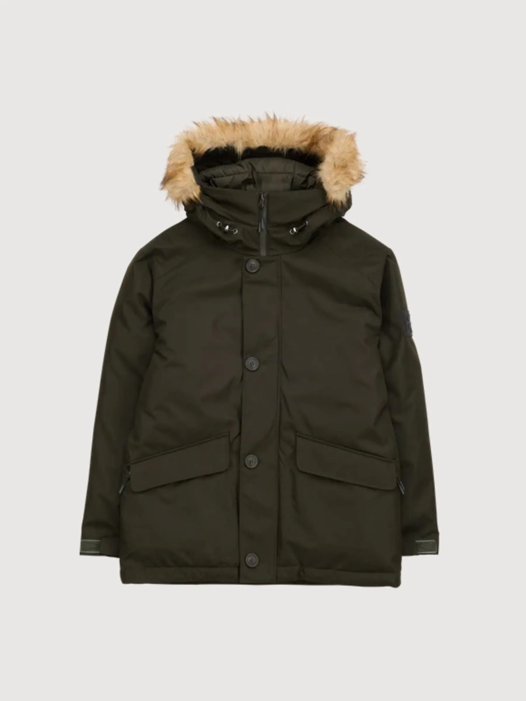 Helsinki Dark Green Man Parka Jacket | Makia