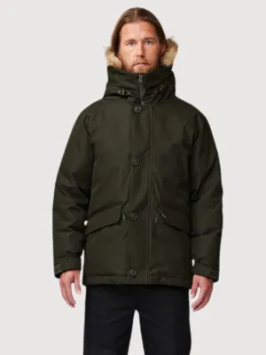 Helsinki Dark Green Man Parka Jacket | Makia