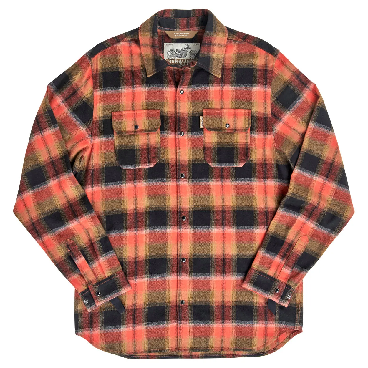 Hi Test Flannel - Rust