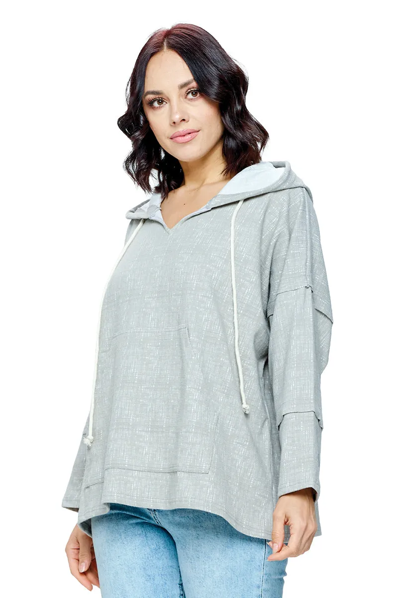 Hoodie Textured Loose Fit