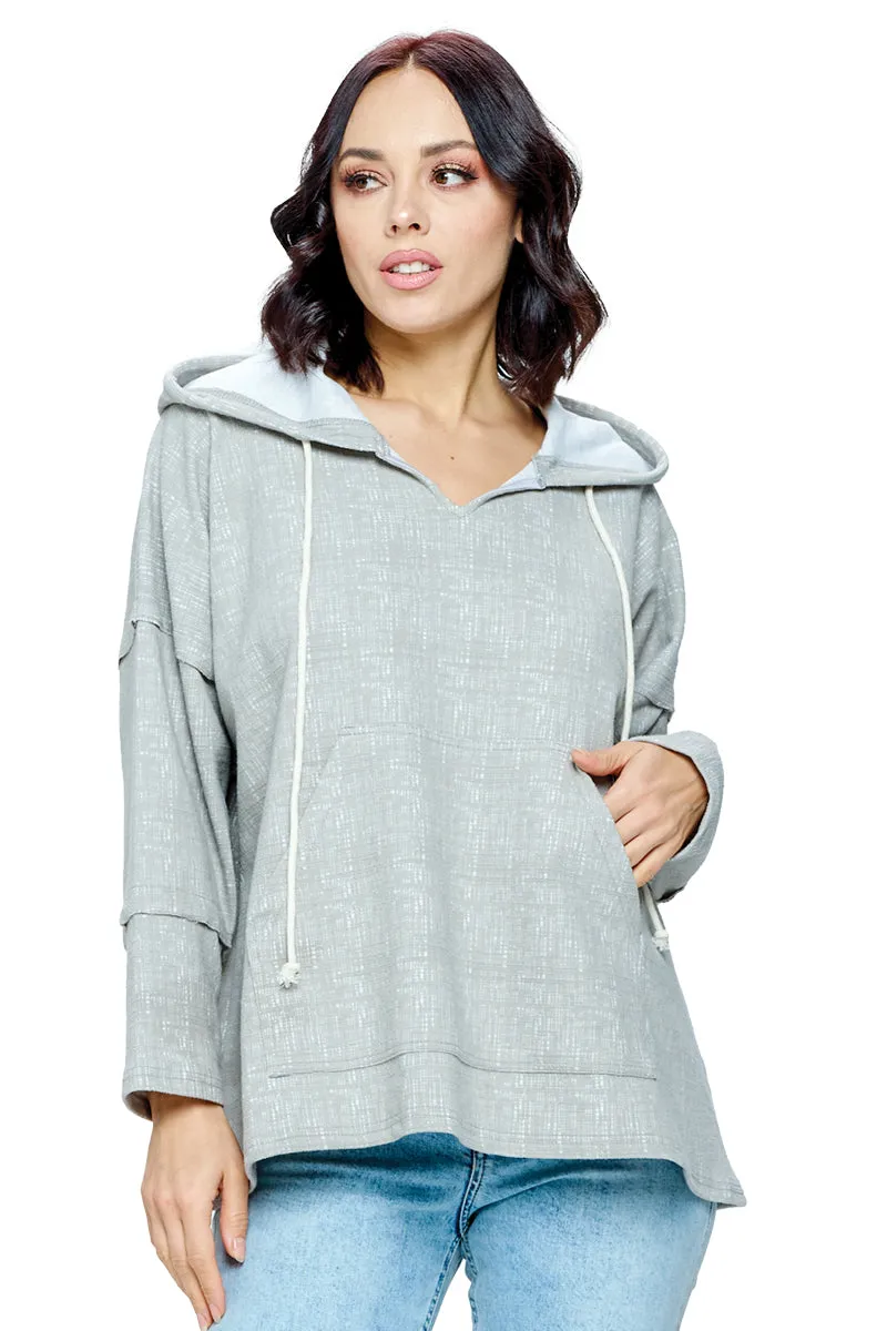 Hoodie Textured Loose Fit