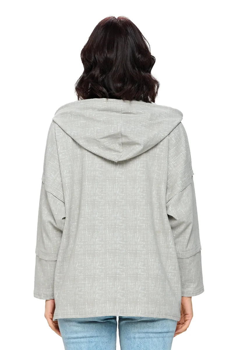 Hoodie Textured Loose Fit