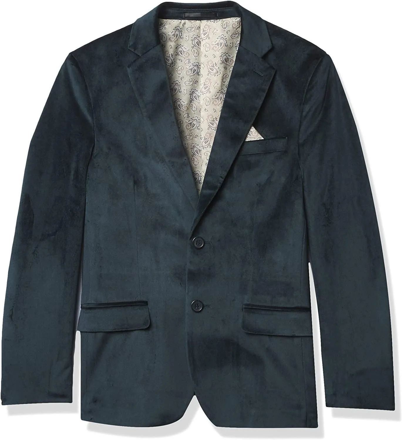 Isaac Mizrahi Boys Slim Fit Velvet Blazer