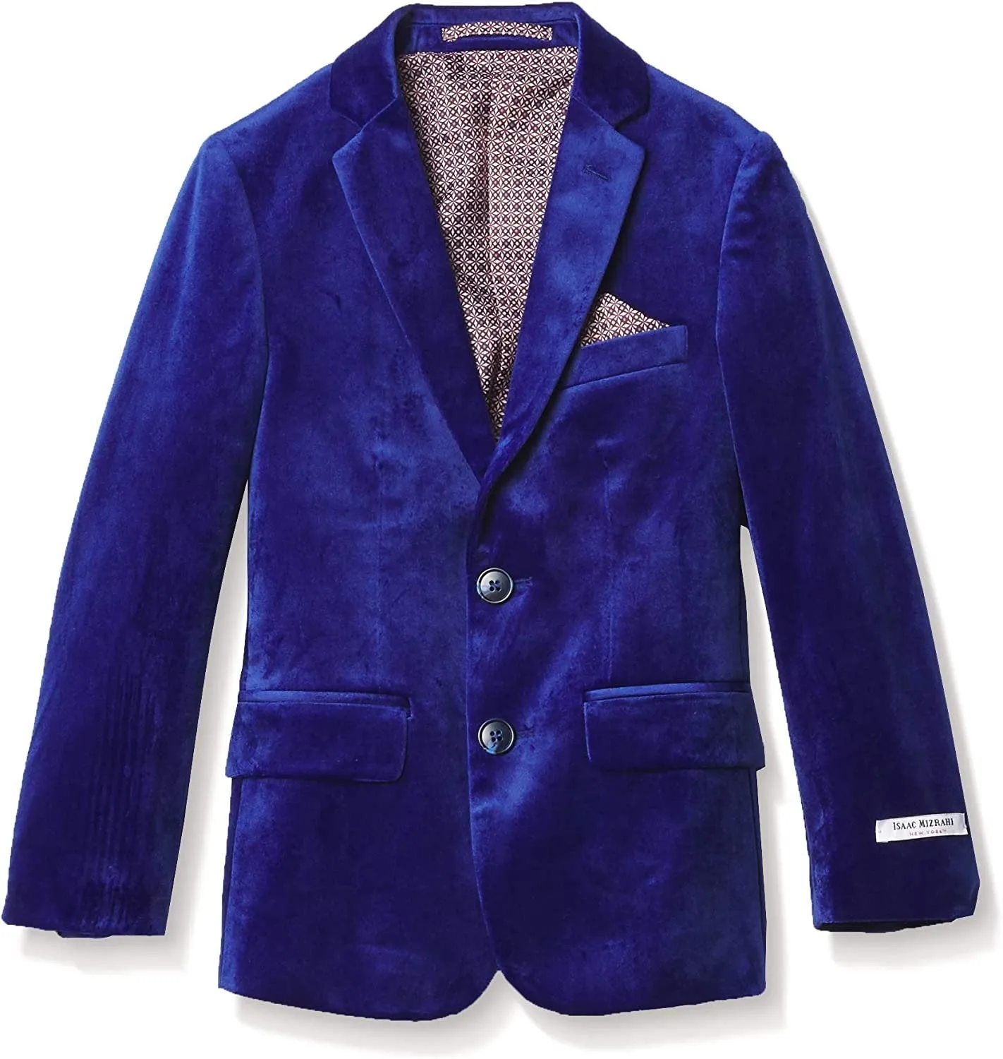 Isaac Mizrahi Boys Slim Fit Velvet Blazer