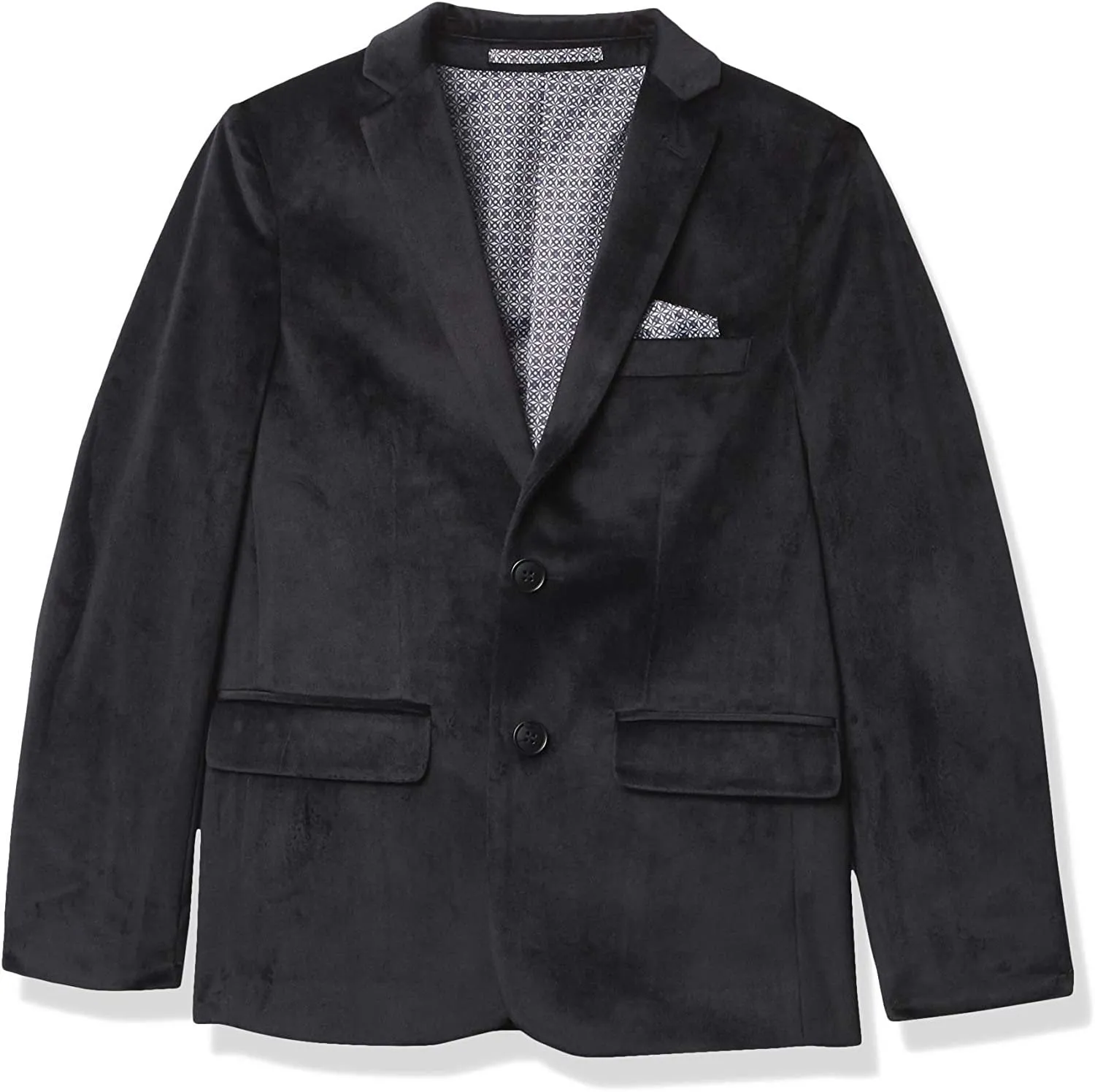 Isaac Mizrahi Boys Slim Fit Velvet Blazer