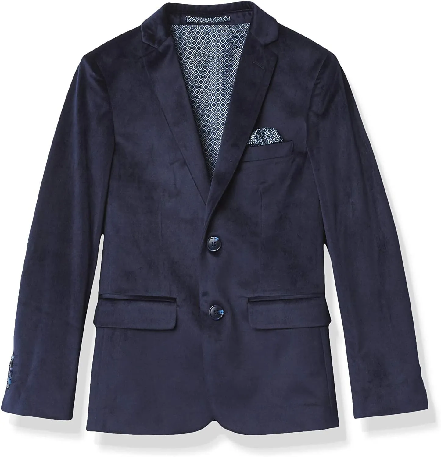 Isaac Mizrahi Boys Slim Fit Velvet Blazer