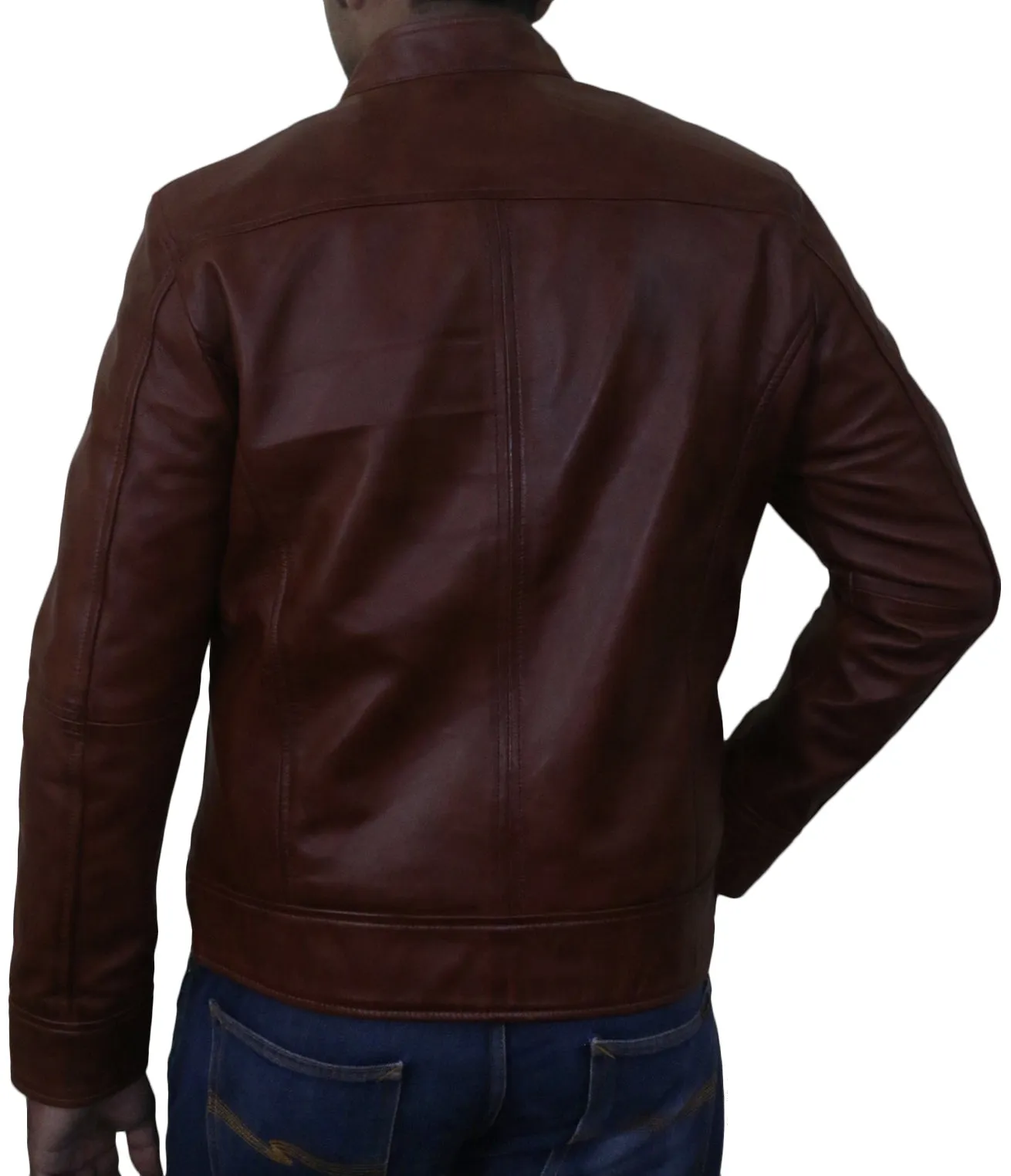 Leather Jackets Hub Mens Genuine Lambskin Leather Jacket (Black, Racer Jacket) - 1501183