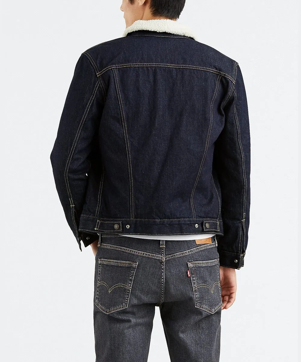 Levi's Men's Sherpa Trucker Jacket - Rinsed