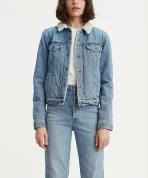 Levi's Women's Original Sherpa Trucker Jacket - Divided Blue