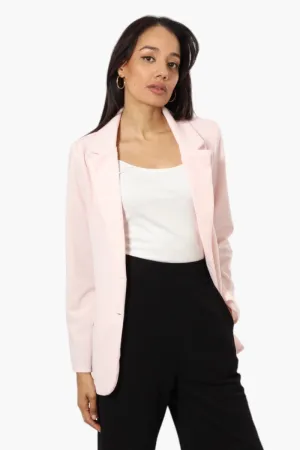 Limite Solid 2 Button Blazer - Pink