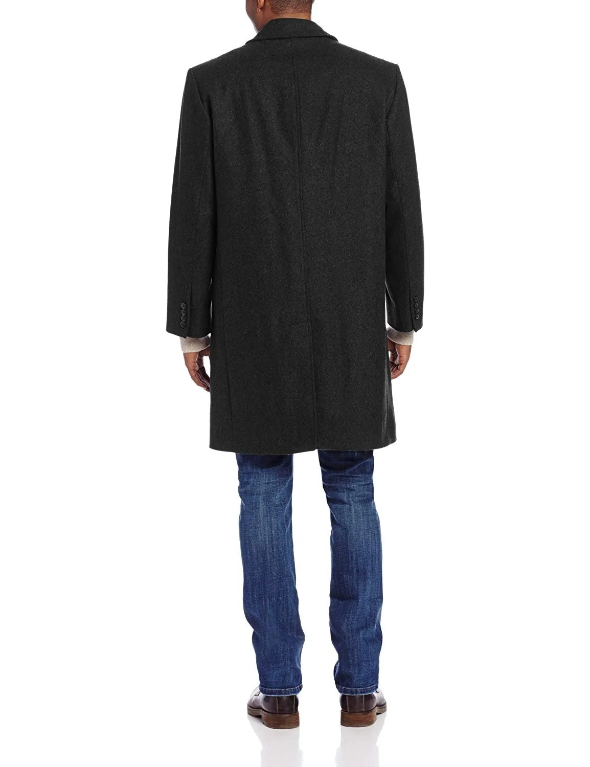 London Fog Men's Coventary Top Coat Classic Fit Wool Blend Overcoat - CLEARANCE, FINAL SALE!