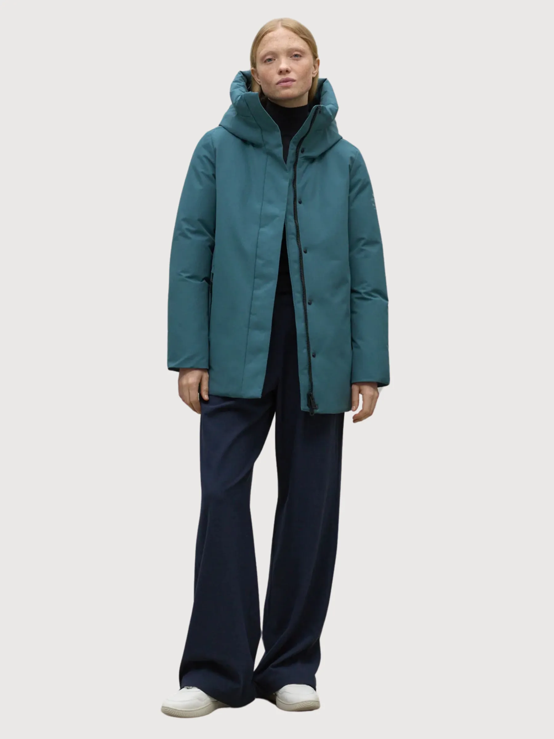 Makalu Blue Woman Jacket | Ecoalf