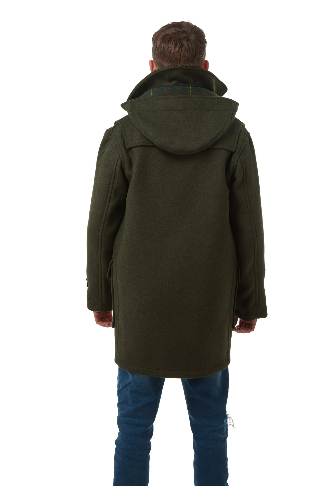 Men's London Classic Fit Duffle Coat - Olive