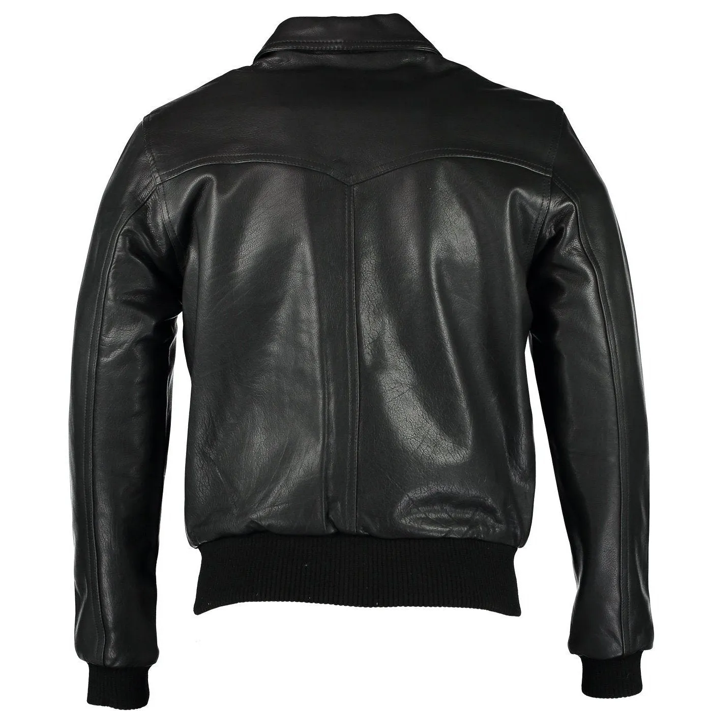 Men's The Deal Black Bomber Leather Jacket