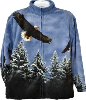 MENS/WOMENS R'LIXIO WILDLIFE BLUE EAGLE ANIMAL JACKET