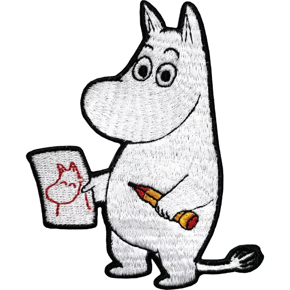 Moomintroll Drawing Sew On Patch