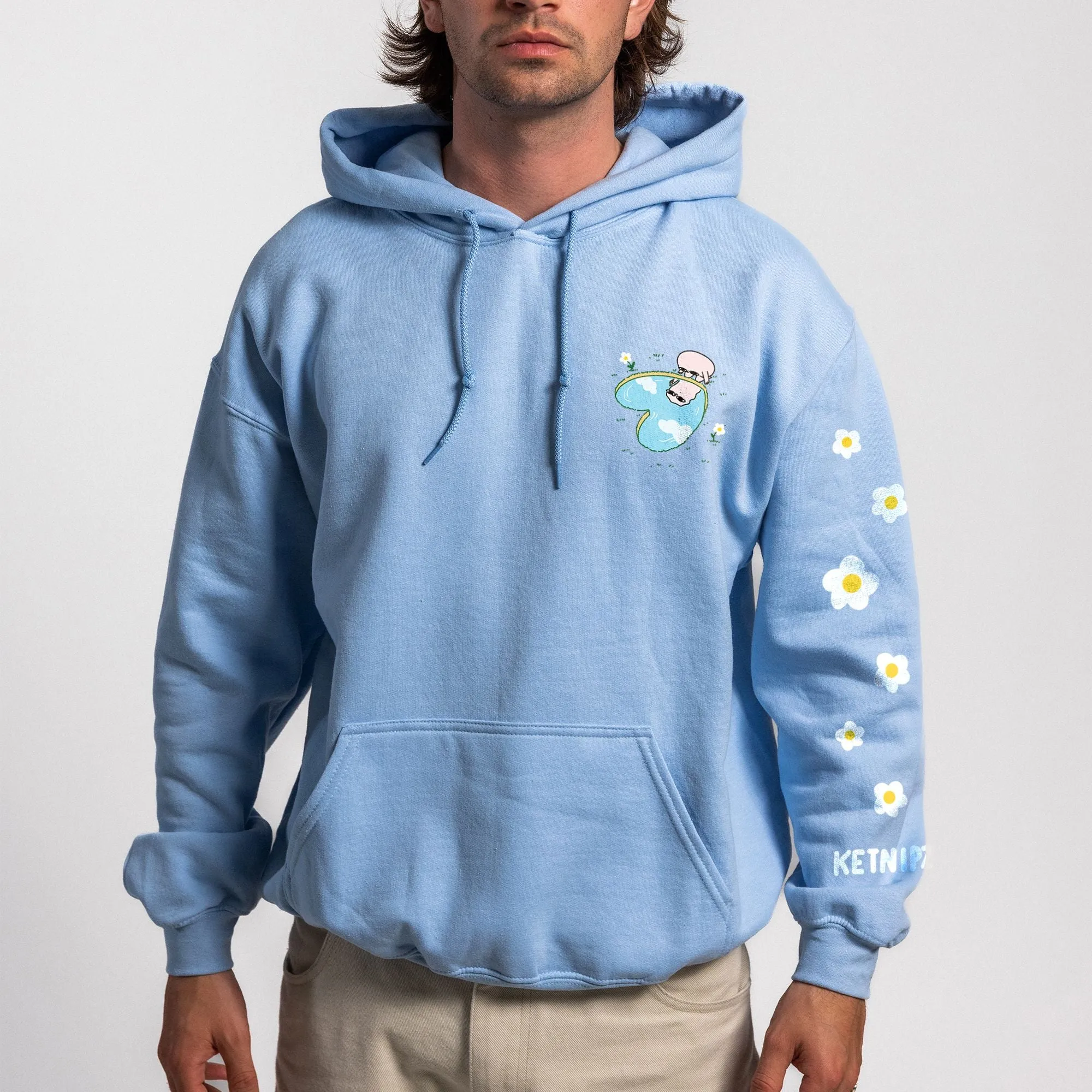 Nature Bean Light Blue Hoodie