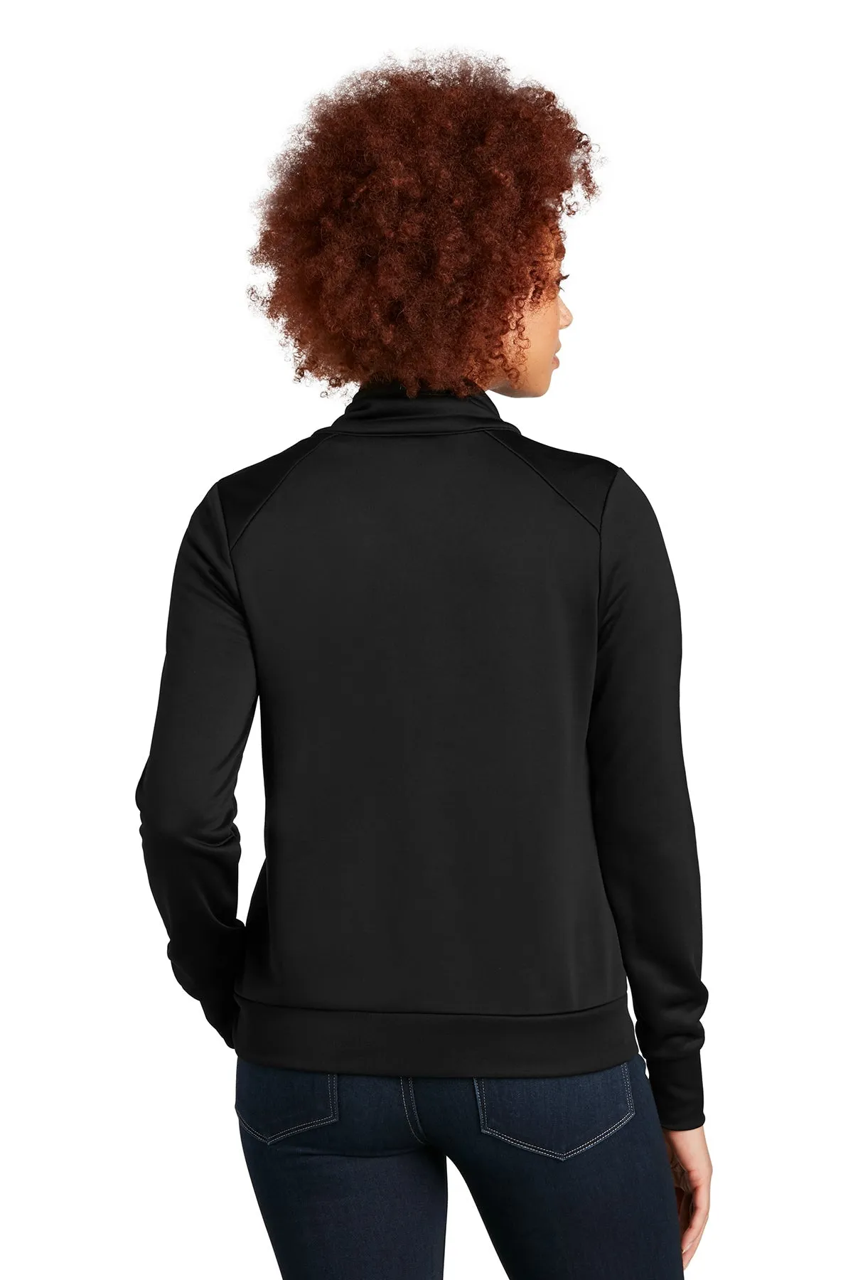 New Era Ladies Performance Terry Full-Zip Customized Jackets, Black