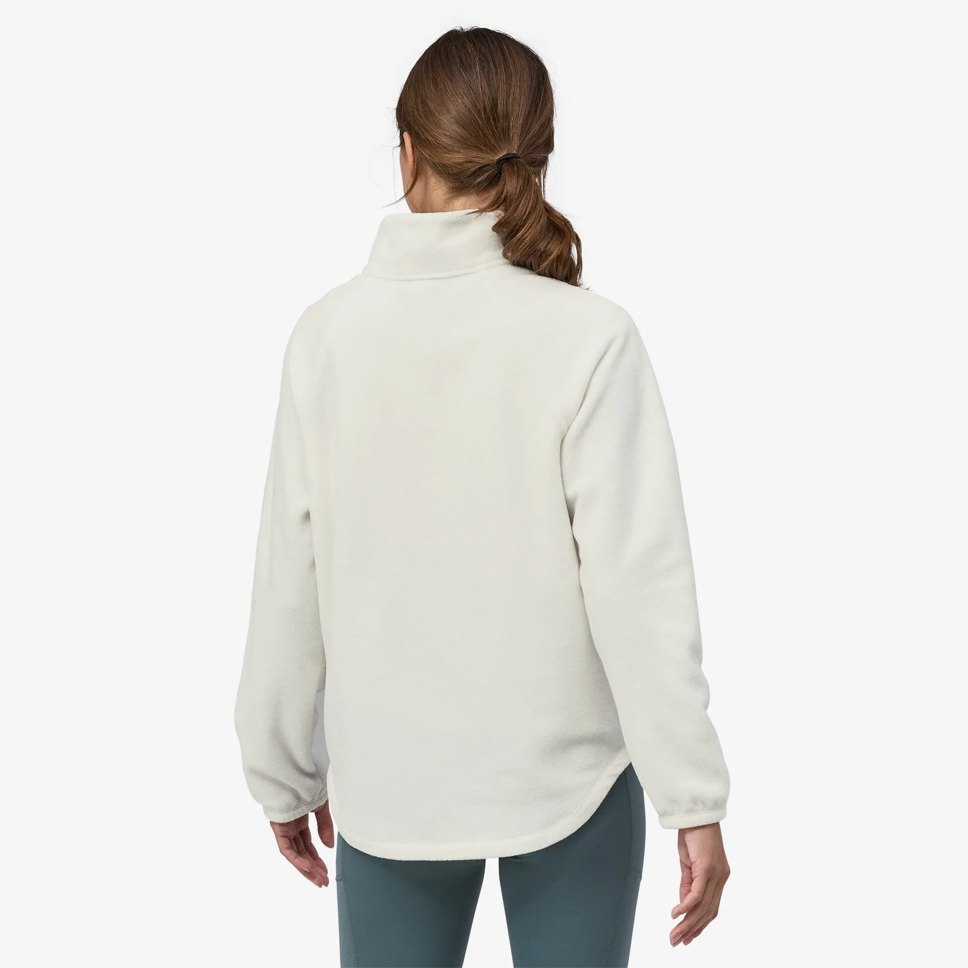 Patagonia Women's Classic Microdini Fleece Jacket - BIRCH WHITE