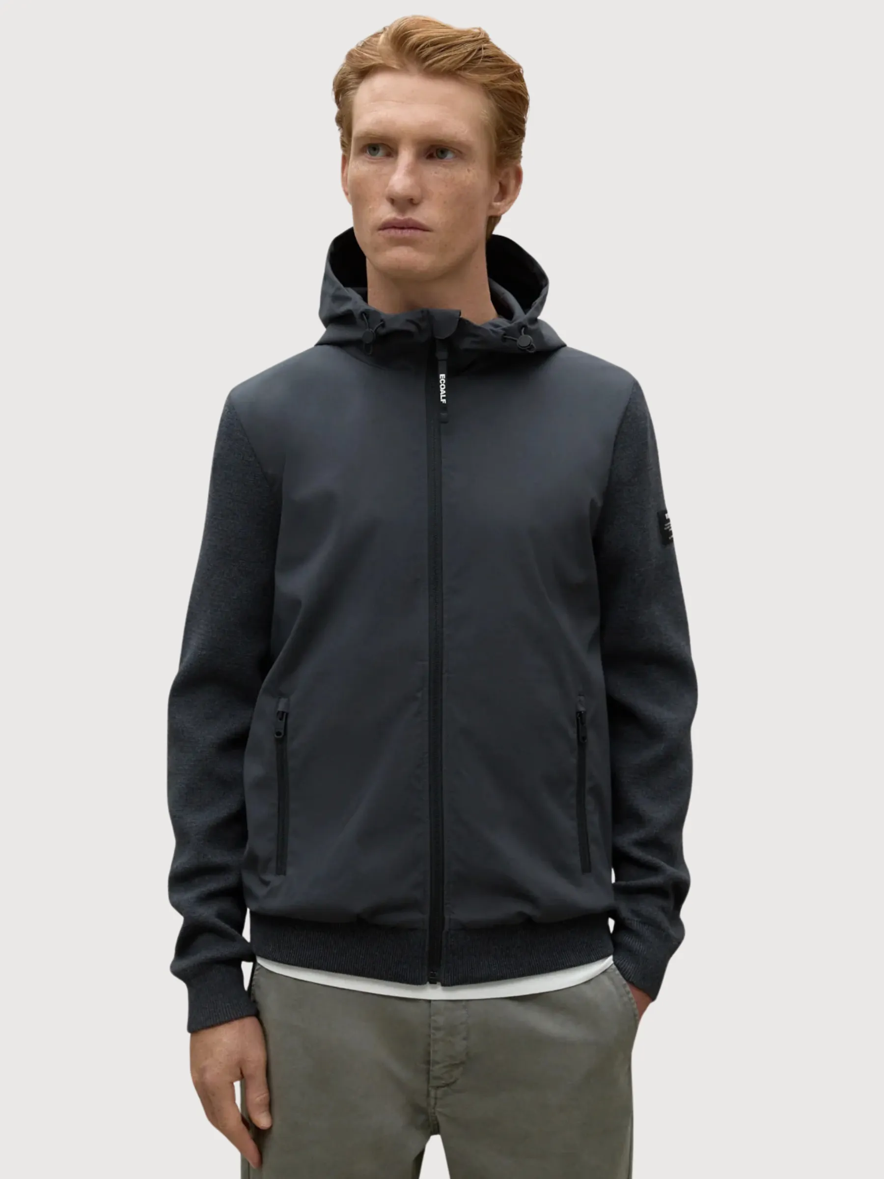 Petrus Knit Jacket Man Anthracite | Ecoalf