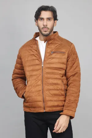 QUILTED COMFORT JACKET-CAMEL